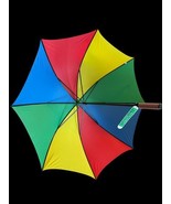 NOS Aramis VTG Umbrella Winning Colors Rainbow Football Collector’s Colo... - $726.19 MXN