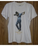 James Dean T Shirt Vintage 1985 Obituary Tribute Single Stitched Size Large - £160.25 GBP