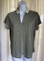 Jamie Sadock Women’s Green Embroidered Butterflies Short Sleeve Golf Top... - $27.40 CAD