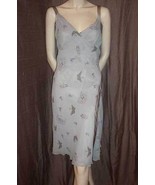 Alberta Ferretti Blue Silk and Taupe Satin Wrap Dress 44IT NWT - £238.94 GBP