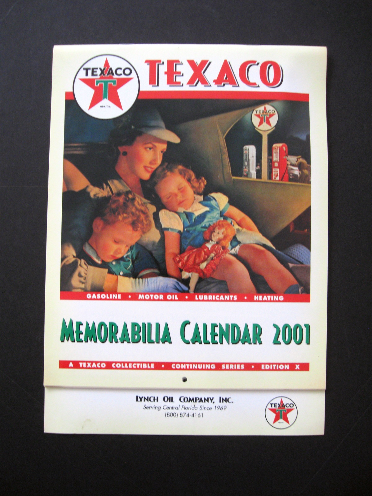 2001 Texaco Memorabilia Calendar - Continuing Series Edition X - Lynch Oil Co. - $19.99