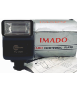 IMADO ELECTRONIC FLASH FL-300 &quot;UPTO 25FT &amp; METER 8.5&quot; w/MANUAL~MINT - $336.72 MXN