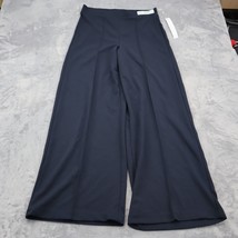Leggings Depot Pants Womens XL Navy Blue Casual Flared Wide Leg Elastic Waist - £23.28 GBP