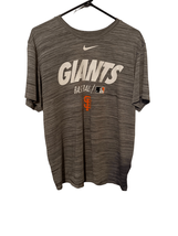 Nike Mens Gray San Francisco Giant MLB Authentic Short Sleeve T-Shirt Si... - $20.57