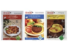 Noh Hawaii 3 Pack Spicy Hawaiian Chicken, Curry, And Teri Burger Seasoning Lot - £15.57 GBP