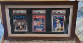 Graded Trading Card Display Case 3 PSA Slabs Sport Football Baseball Woo... - $848.38 MXN