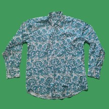 Alan Flusser Men Casual Shirt Size M ( 22x31x24 ) cotton - £25.60 GBP