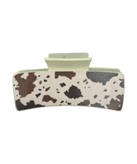 WESTERN COW PRINT FAUX LEATHER CLAW CLIP - $13.66 CAD