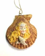 Mermaid Shell Ornament (5 inches) - $15.00