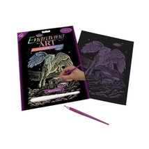 Royal &amp; Langnickel Glow In The Dark Engraving Art A4 Size Pegasus Design... - $186.74 MXN