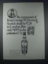 1971 King George IV Scotch Ad - Only $4.99 in U.S. - £14.82 GBP