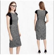 J.CREW TWEED SHEATH DRESS WITH LACE Plus Size 16 IVORY BLACK New With Ta... - $118.80