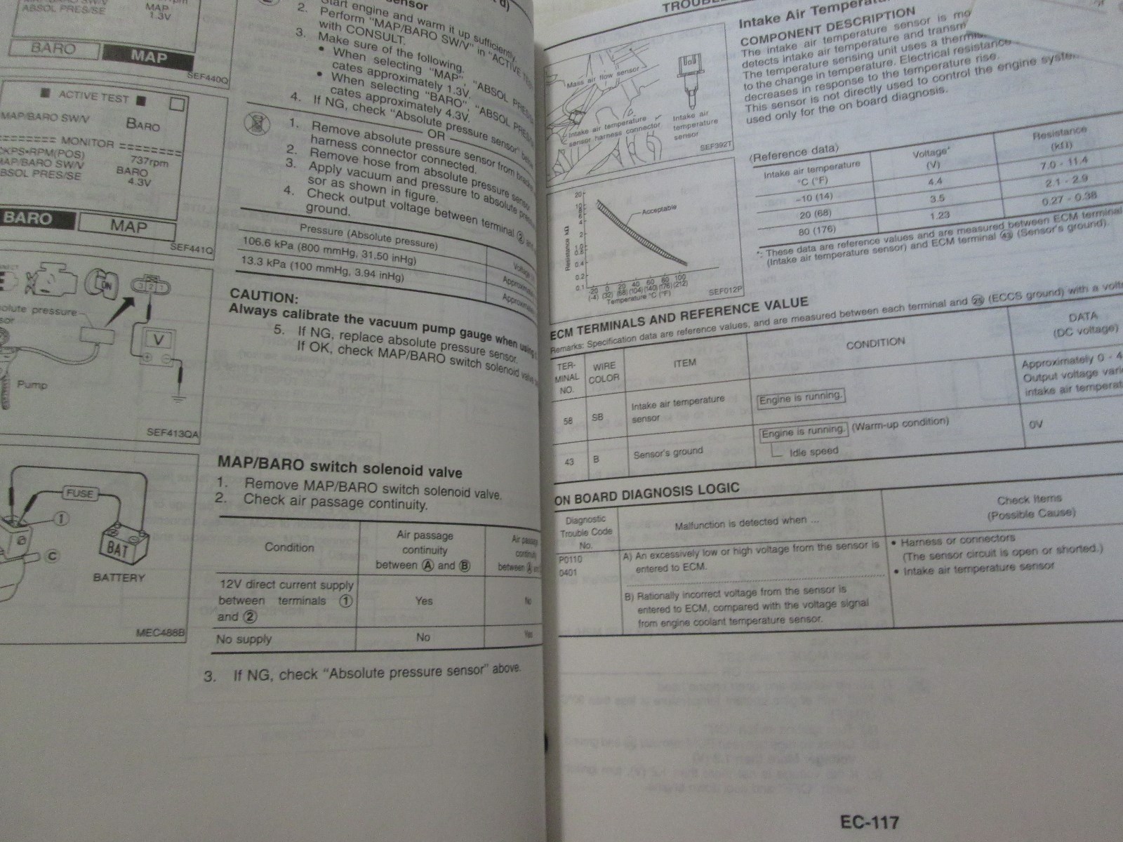 Manuale Di Servizio E Riparazione Per Nissan Maxima 1997 OEM Usato Libro 97 Item image 6