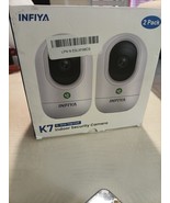Infiya K7 Security Camera Indoor with App and One-Tap Call - 2 Pack - $400.41 MXN