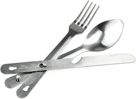 SE 4-in-1 Detachable Stainless Steel Utensil Set Spoon Fork Knife Bottle... - €11,01 EUR