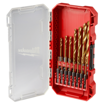 Milwaukee Tool SHOCKWAVE Impact Duty RED HELIX Titanium Drill Bit Set &amp;h... - $95.49