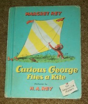 Curious George Flies a Kite by Margret Rey Hardcover Book (English) - £1.56 GBP