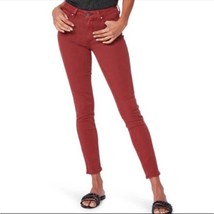NWT Paige Hoxton High Rise skinny Jean in Vintage Red Size 23 - £43.87 GBP
