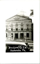 Vtg RPPC 1940s Towanda Pennsylvania PA - Bradford County Court House - UNP - £4.15 GBP