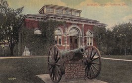 Birchard Library Fremont Ohio OH Postcard Vintage Old Betsy Cannon - £2.39 GBP