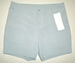 Womens 8 New NWT Columbia Gray Reel Stripe Hike Shorts Pockets UPF 50 Trail Whit - £75.14 GBP