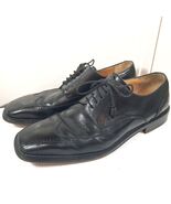 Mezlan Shoes Men 10 M Leather Dress Square Toe Black laces derby blucher... - $85.00