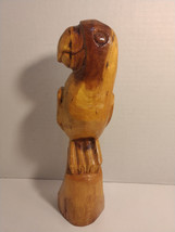 11.25“ Hand Carved Parrot Bird Figure Statue Wood Marv Clarke - £21.25 GBP