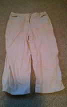 000 Womens Kim Rogers Size 12 Tan Pants Khakis Capris - £10.38 GBP
