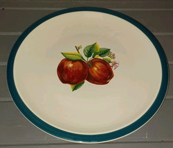 12&quot; Chop Plate/Round Platter Apples (Casuals) by CHINA PEARL Width 12 in - $241.96 MXN