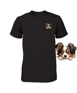 Funny Papillon Dog Peeking Pocket Tshirt Cute Puppy Dog Lover Tee Print ... - $27.06 CAD+