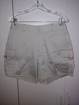 REAL COMFORT CHADWICK&#39;S TAN STRETCH CARGO SHORTS-8-NWOT-COTTON/SPANDEX-C... - $7.69