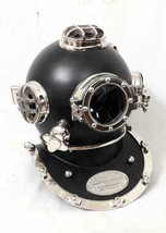 Antique Black 18&quot; Diving Helmet US Navy Mark V Scuba Divers Helmet Replica - £149.63 GBP