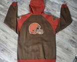 NFL Cleveland Browns Helmet Logo AFC North Full Zip Hoodie - £31.02 GBP