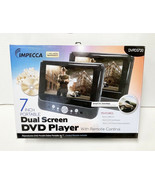 Impecca DVPDS720 7&quot; Dual Screen Portable DVD Player Black w/ USB Port SD... - £55.52 GBP