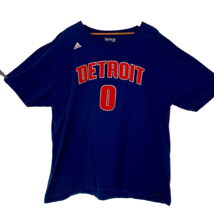 Detroit Pistons Shirt XXL Mens Blue Andre Drummond NBA Basketball Top 2XL Adidas - £10.82 GBP