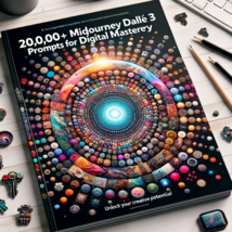 Comprehensive Digital Art Guide with 20,000+ Midjourney Prompts - £4.60 GBP