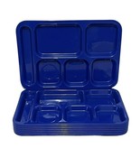 TRAEX Cafeteria Trays Lunch School Divided 6 Compartments Blue 10&quot; x 14 ... - $32.59 CAD