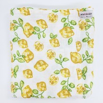 Bebe Au Lait Baby Muslin Blanket Lemon Swaddle Yellow White Pure &amp; Simple B97 - £15.13 GBP