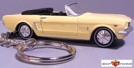 RARE KEY CHAIN RING PHOENICIAN YELLOW 1965 FORD MUSTANG CONVERTIBLE CUST... - £39.15 GBP