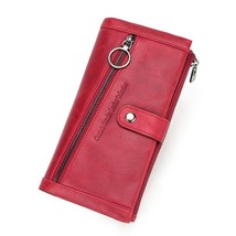Contact&#39;s Leather Ladies Wallet Women Phone Wallets Green Female Clutch Bag  Car - £40.27 GBP
