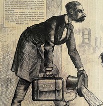 Thomas Nast Boss Gov Ames Impeachment 1876 Victorian Woodcut Engraving LGBinTN2 - £47.95 GBP