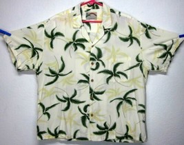 Paradise Found 100% Rayon Mens Xl Floral Print Hawaiian BUTTON-FRONT Aloha Shirt - £26.51 GBP