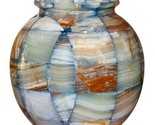 Large/Adult 220 Cubic Inch Triumph Onyx Blue Marble Cremation Urn for Ashes - $349.99