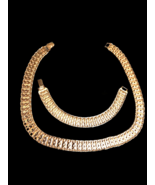Vintage MONET Matching Goldtone Necklace and Bracelet EUC - €19,08 EUR