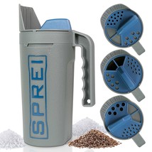 Sprei Spot Spreader 80 Oz Handheld Shake Dispenser For Salt, Seed, Grass... - $39.97