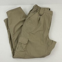 511 Tactical Pants Men&#39;s 34 Khaki Cargo Double Knee Relaxed Fit Utility 5.11 - £17.93 GBP