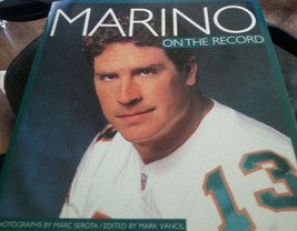 Marino : On The Record By Dan Marino (1996, Paperback) Miami Dolphins Football - £6.52 GBP