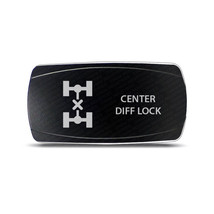 CH4x4 Rocker Switch Center Diff Lock Symbol -  Horizontall - White LED - £13.44 GBP
