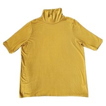 Lauren Ralph Lauren Women&#39;s Plus Size 1X Top Mustard Yellow Short Sleeve... - £3.98 GBP