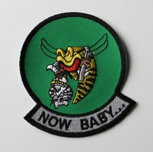 US NAVY F-14 TOMCAT NOW BABY EMBROIDERED PATCH 3 INCHES - £4.21 GBP